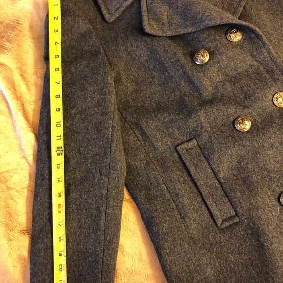 J.G. Hook Jackets & Coats Vintage Jg Hook 0 Pure Wool Pea Coat Grey